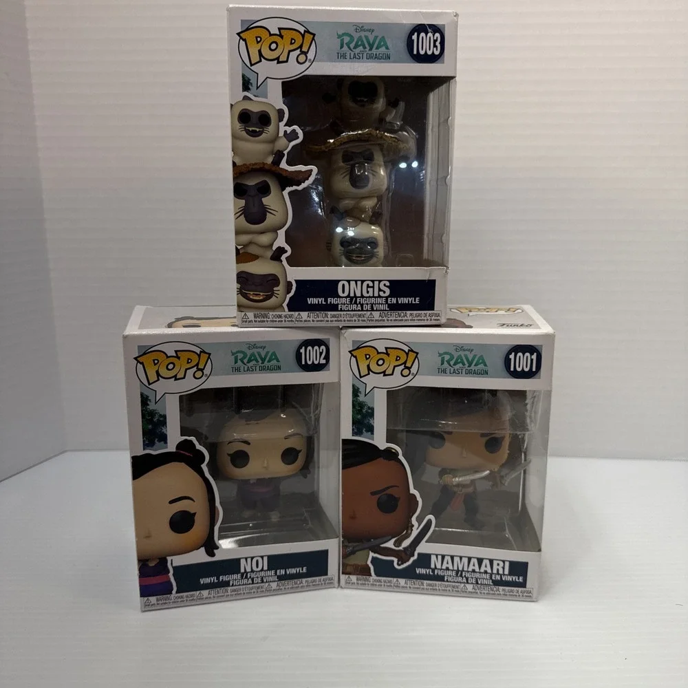 Funko‎ - POP Disney: Raya and The Last Dragon - Namaari 1001, Noi-1002, Ongis